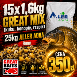 Great Mix 15x1,6kg + 25kg Aller Aqua